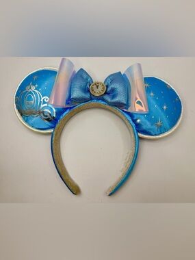 Disney Ears Headband Cinderella Blue Minnie Mouse 2024